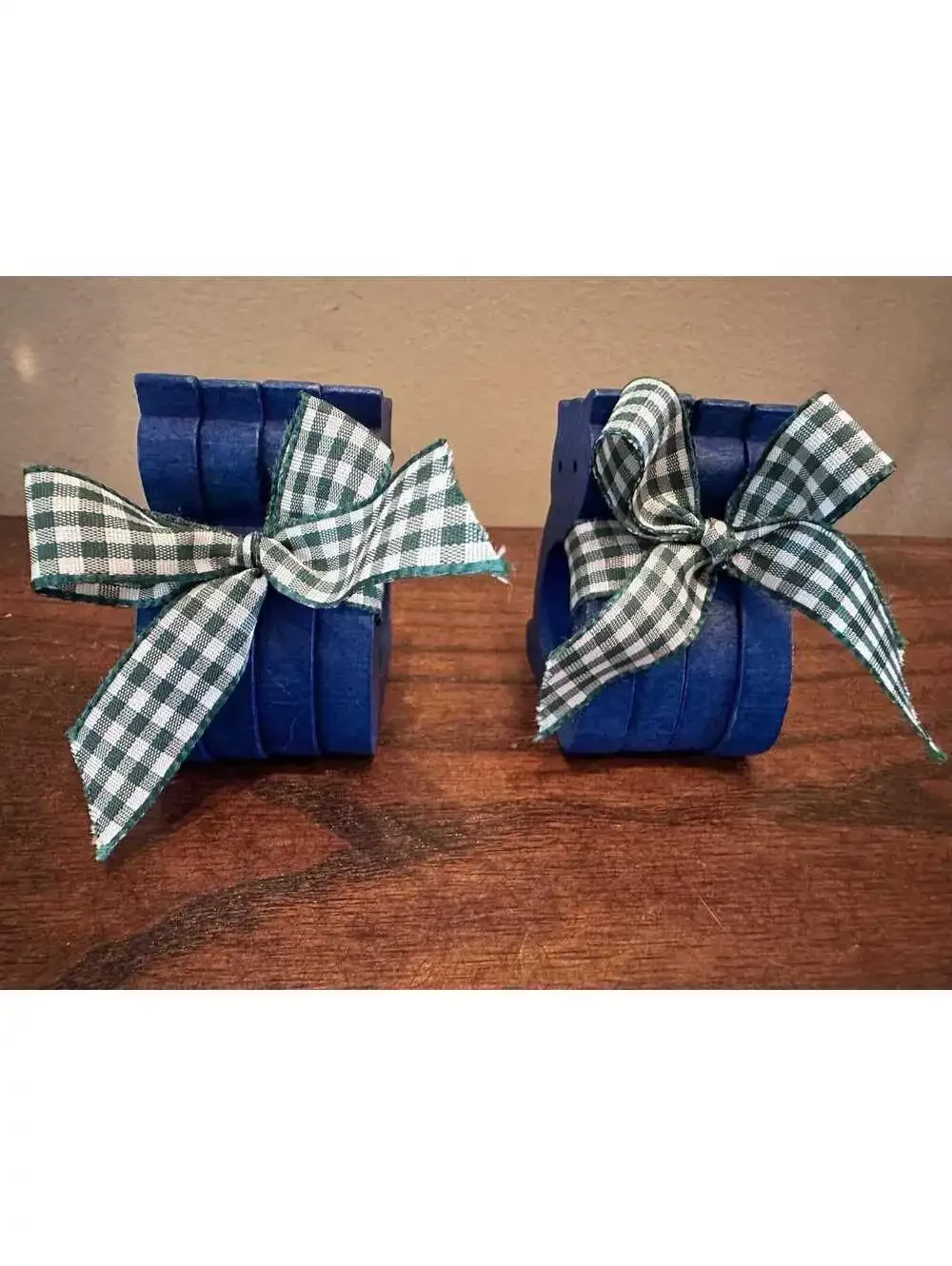 Vintage Aarikka Finland Cobalt Blue Cat Napkin Rings Set of 4